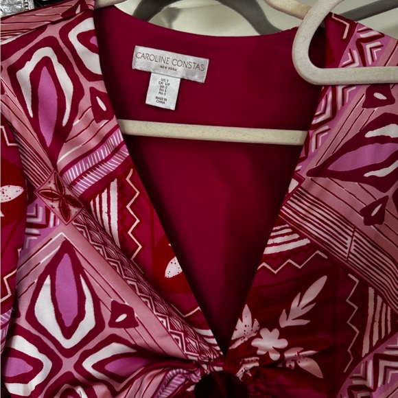 Caroline Constas Pink and White Floral set - Picture 4 of 5